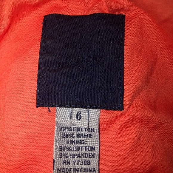 J. Crew coral fitted top size 6 - Picture 2 of 3